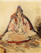 Eugene Delacroix Jewish Bride oil